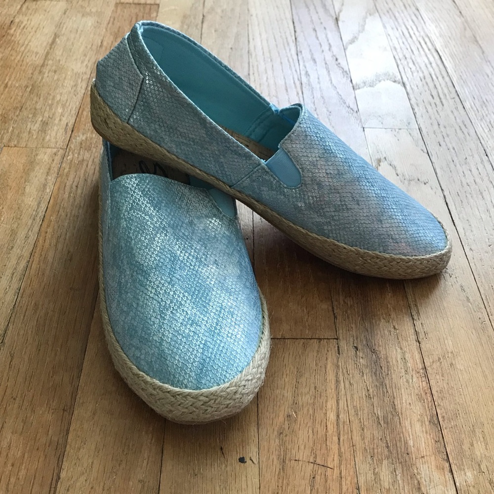 NWOT Seven7 Cape Azule Teal Espadrille Flat